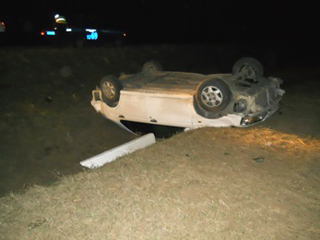 В Хакасии погиб водитель перевернувшегося на трассе авто